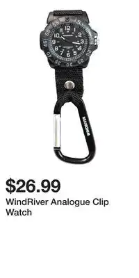 Mark's WindRiver Analogue Clip Watch offer