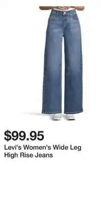 Mark's Levi's Women's Wide Leg High Rise Jeans offer