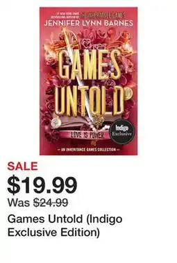 Chapters Indigo Games Untold (Indigo Exclusive Edition) offer