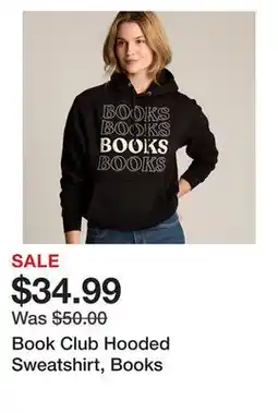 Chapters Indigo Book Club Hooded Sweatshirt, Books offer