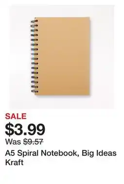 Chapters Indigo A5 Spiral Notebook, Big Ideas Kraft offer