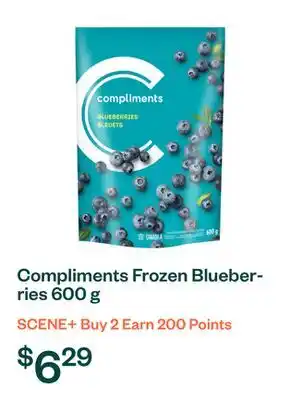 Voilà Compliments Frozen Blueberries 600 g offer