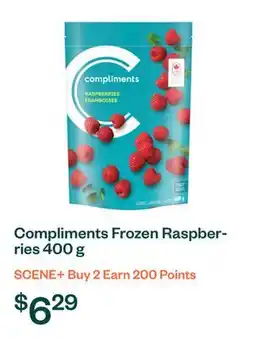 Voilà Compliments Frozen Raspberries 400 g offer