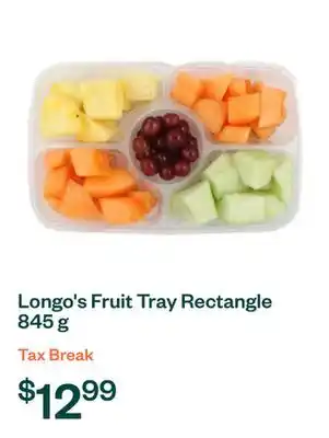 Voilà Longo's Fruit Tray Rectangle 845 g offer