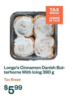 Voilà Longo's Cinnamon Danish Butterhorns With Icing 390 g offer