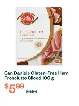 Voilà San Daniele Gluten-Free Ham Prosciutto Sliced 100 g offer