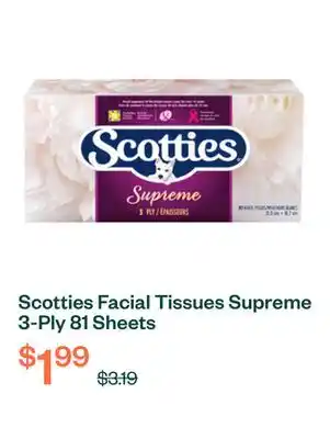 Voilà Scotties Facial Tissues Supreme 3-Ply 81 Sheets offer