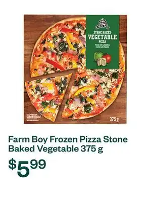 Voilà Farm Boy Frozen Pizza Stone Baked Vegetable 375 g offer