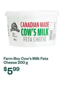 Voilà Farm Boy Cow's Milk Feta Cheese 200 g offer