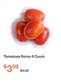 Voilà Tomatoes Roma 4 Count offer