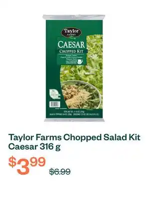 Voilà Taylor Farms Chopped Salad Kit Caesar 316 g offer