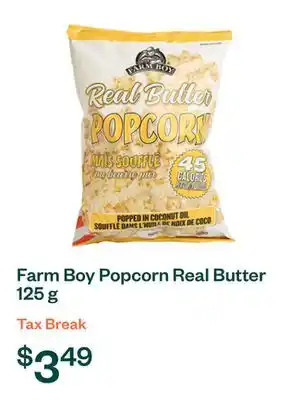 Voilà Farm Boy Popcorn Real Butter 125 g offer