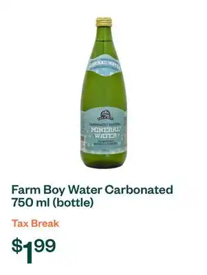 Voilà Farm Boy Water Carbonated 750 ml (bottle) offer