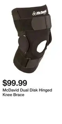 Sport Chek McDavid Dual Disk Hinged Knee Brace offer