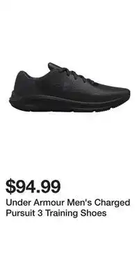 Sport Chek Under Armour Men's Charged Pursuit 3 Training Shoes offer