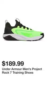 Sport Chek Under Armour Men's Project Rock 7 Training Shoes offer