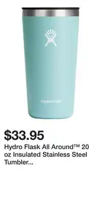 Sport Chek Hydro Flask All Around 20 oz Insulated Stainless Steel Tumbler with Press-In Lid offer