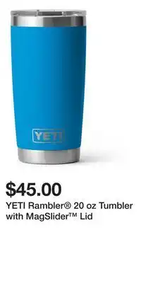 Sport Chek YETI Rambler 20 oz Tumbler with MagSlider Lid offer