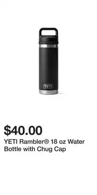 Sport Chek YETI Rambler 18 oz Water Bottle with Chug Cap offer