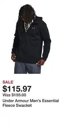 Sport Chek Under Armour Men's Essential Fleece Swacket offer