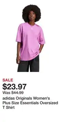 Sport Chek adidas Originals Women's Plus Size Essentials Oversized T Shirt offer