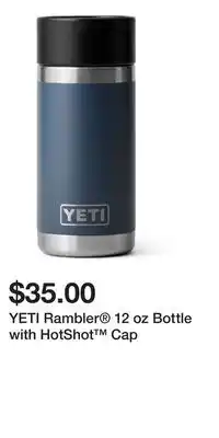 Sport Chek YETI Rambler 12 oz Bottle with HotShot Cap offer