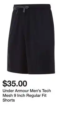 Sport Chek Under Armour Men's Tech Mesh 9 Inch Regular Fit Shorts offer