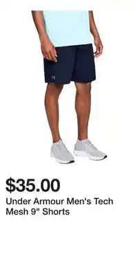 Sport Chek Under Armour Men's Tech Mesh 9 Shorts offer