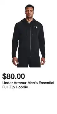 Sport Chek Under Armour Men's Essential Full Zip Hoodie offer