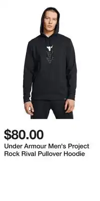 Sport Chek Under Armour Men's Project Rock Rival Pullover Hoodie offer