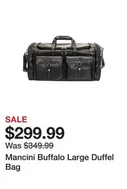 TSC Stores Mancini Buffalo Large Duffel Bag offer