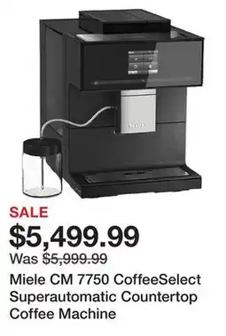 TSC Stores Miele CM 7750 CoffeeSelect Superautomatic Countertop Coffee Machine offer