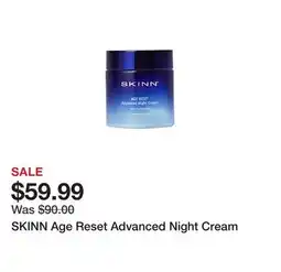 TSC Stores SKINN Age Reset Advanced Night Cream offer