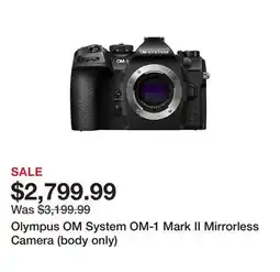 TSC Stores Olympus OM System OM-1 Mark II Mirrorless Camera (body only) offer