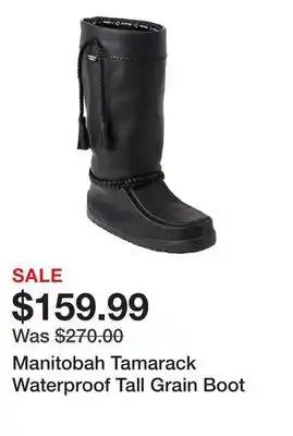 TSC Stores Manitobah Tamarack Waterproof Tall Grain Boot offer