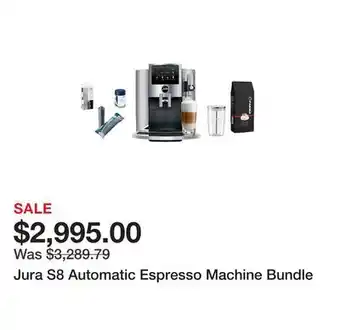 TSC Stores Jura S8 Automatic Espresso Machine Bundle offer