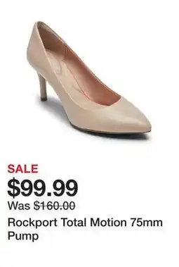 TSC Stores Rockport Total Motion 75mm Pump offer