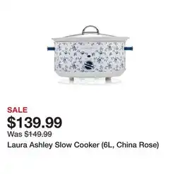 TSC Stores Laura Ashley Slow Cooker (6L, China Rose) offer