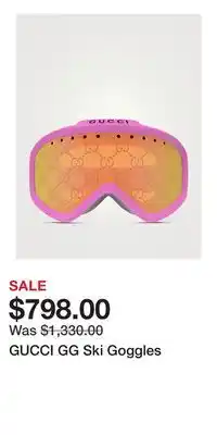 Holt Renfrew GUCCI GG Ski Goggles offer