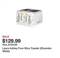 TSC Stores Laura Ashley Four-Slice Toaster (Elvenden White) offer