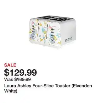 TSC Stores Laura Ashley Four-Slice Toaster (Elvenden White) offer