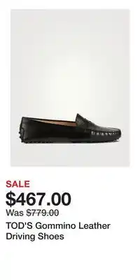 Holt Renfrew TOD'S Gommino Leather Driving Shoes offer