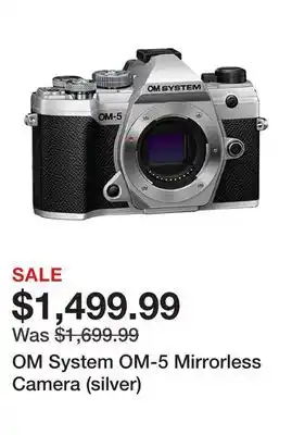 TSC Stores OM System OM-5 Mirrorless Camera (silver) offer