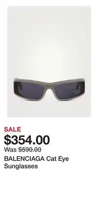 Holt Renfrew BALENCIAGA Cat Eye Sunglasses offer