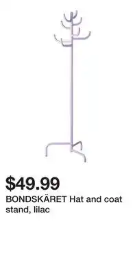 IKEA BONDSKÄRET Hat and coat stand, lilac offer