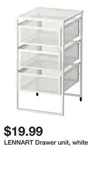 IKEA LENNART Drawer unit, white offer