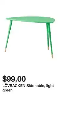 IKEA LÖVBACKEN Side table, light green offer