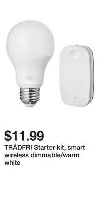 IKEA TRÅDFRI Starter kit, smart wireless dimmable/warm white offer