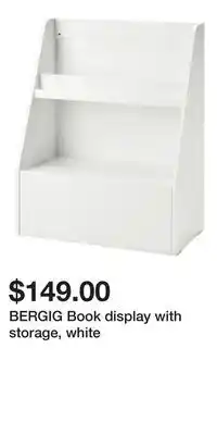 IKEA BERGIG Book display with storage, white offer