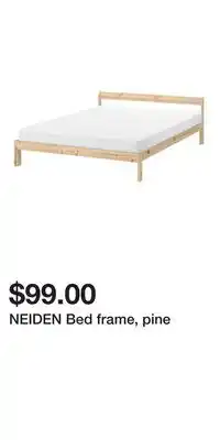 IKEA NEIDEN Bed frame, pine offer